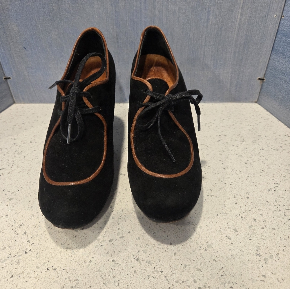 Chie Mihara Black Popet Platform Loafer Heel - Picture 5 of 13